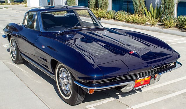 1963 Blue Corvette Split Window Coupe Externial