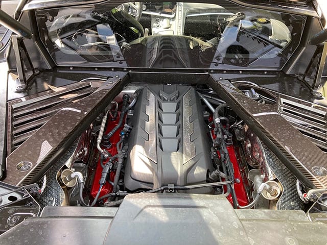 2020 C8 Corvette Black Black Engine