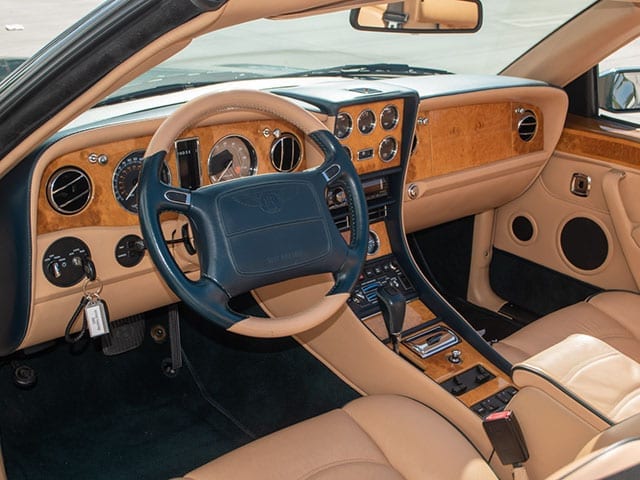 1999 green bentley azure interior 1