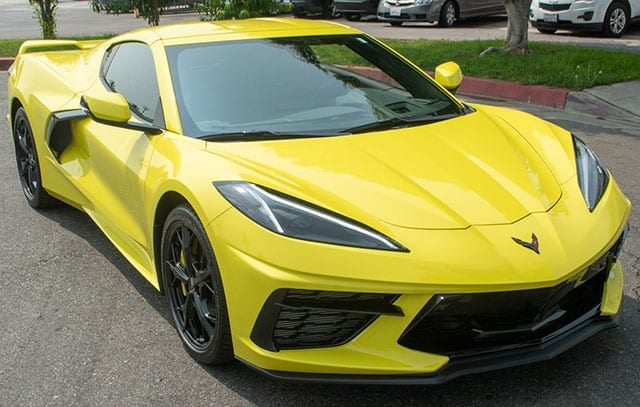2020 c8 accelerate yellow corvette coupe exterior 1