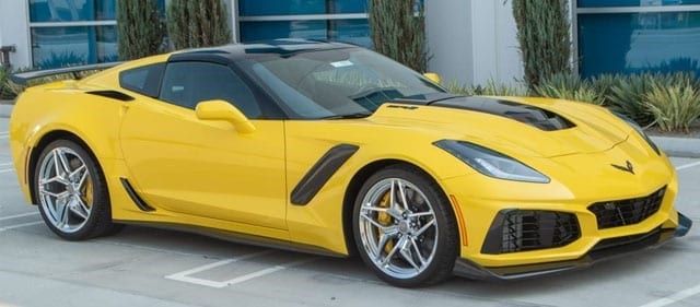 2019 corvette yellow