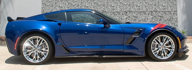 2017 blue grand sport corvette coupe 3lt z07 exterior 1