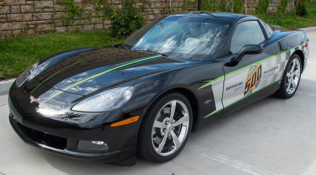 2008 black corvette indianapolis 500 pace car coupe bat