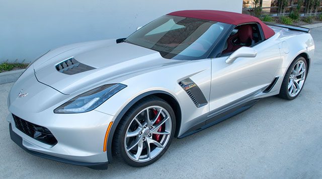 2017 silver corvette z06 convertible bat