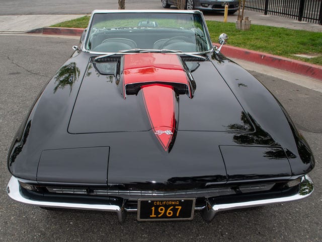 1967 black corvette l71 convertible exterior 1