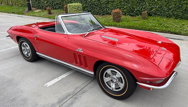 1966 red corvette convertible