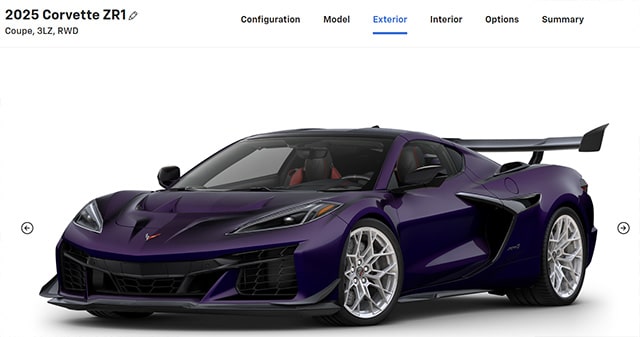 2025 ZR1 Configurator